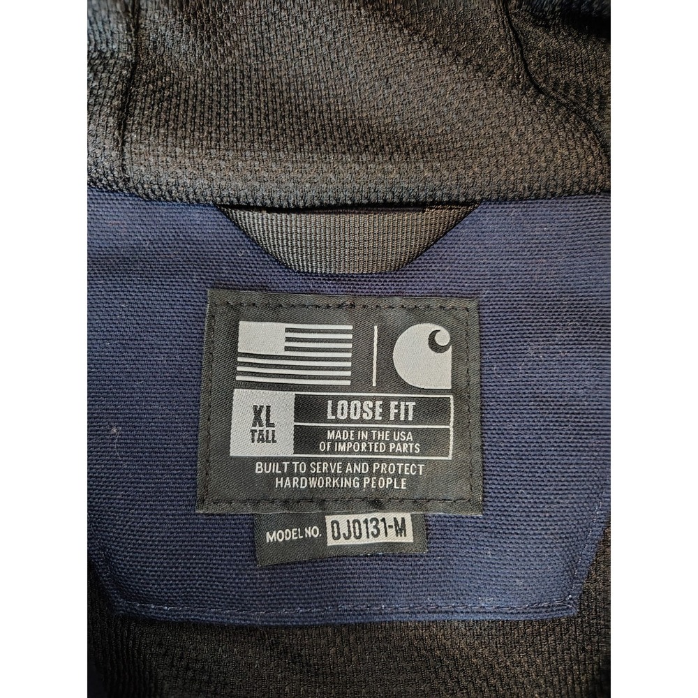 Carhartt Loose Fit Jacket Navy Blue Mens XL - Picture 3 of 10